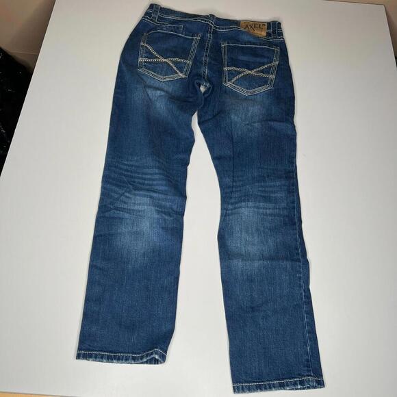 T.K. Axel Brand Jeans Men’s W32 L32 Athletic Fit Stretch Blue Denim - Picture 3 of 13